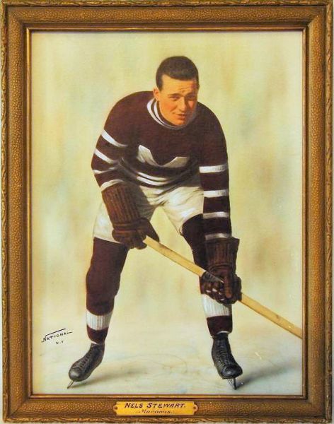 1920s Montreal Maroons Lithograph Nels Stewart